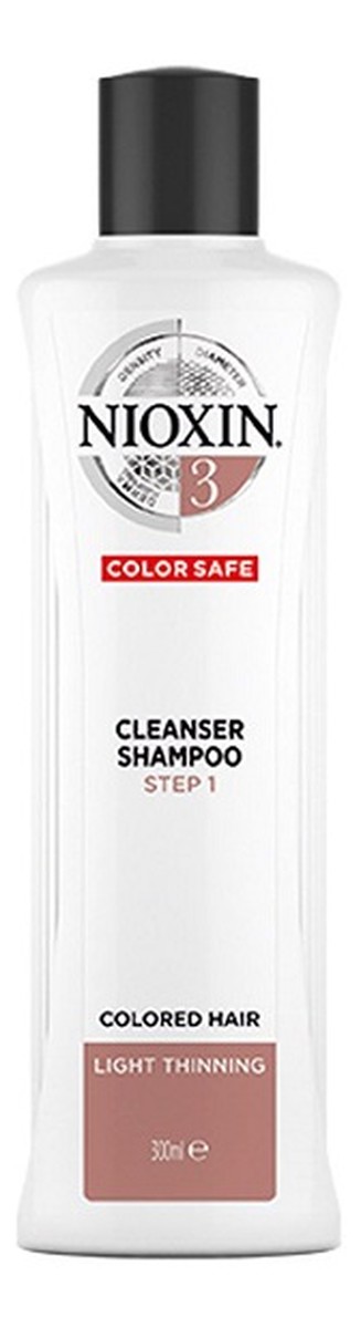 System 3 cleanser shampoo oczyszczający szampon do włosów farbowanych lekko przerzedzonych
