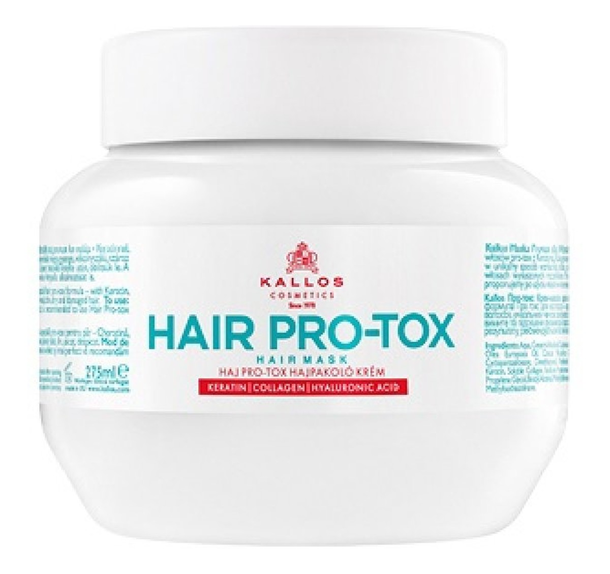 maska do włosów z keratyną kolagenem i kwasem hialuronowym