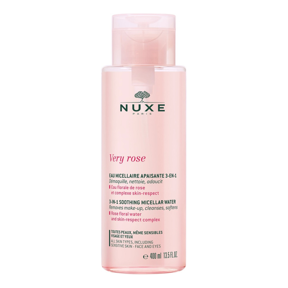 Nuxe Very Rose łagodząca Woda micelarna 3w1 400ml