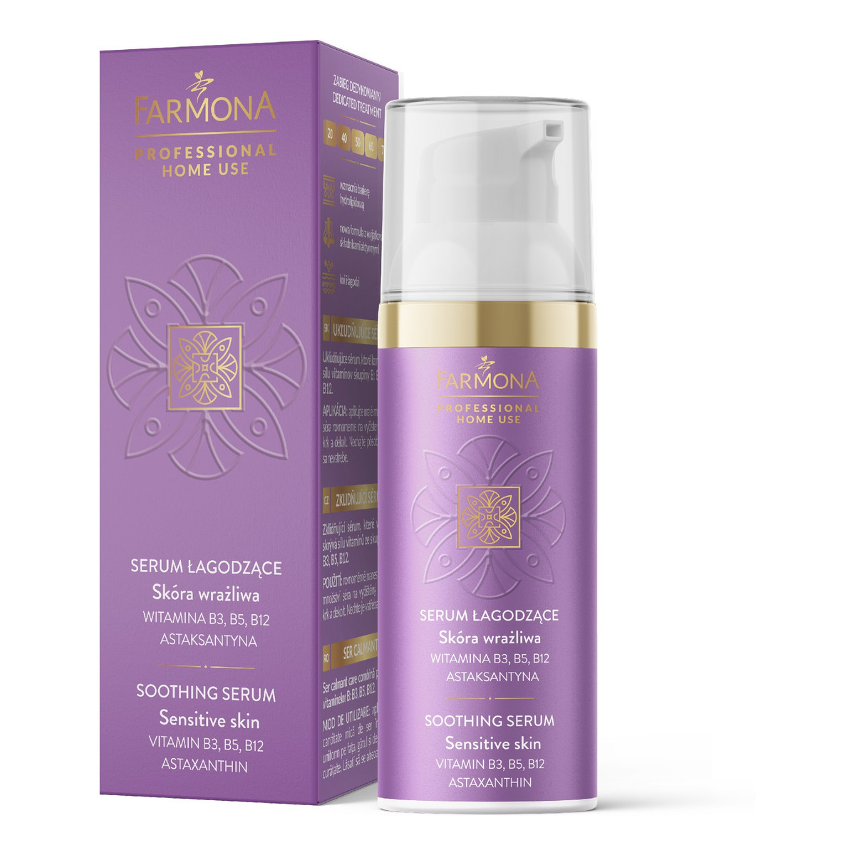 Farmona Professional Home Use Serum łagodzące z witaminą B3, B5, B12 i astaksantyną 50ml