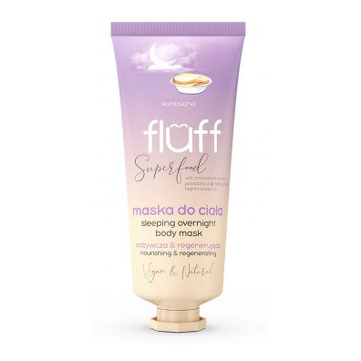 Fluff Maska do ciała masło Kombucha - Overnight body mask 150ml