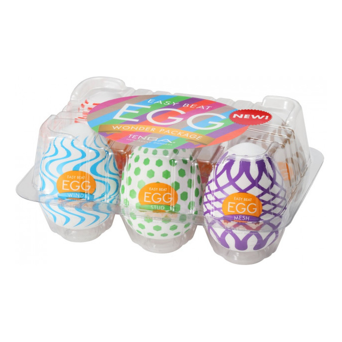 Tenga 6 Styles Easy Beat Egg Wonder Package Zestaw 6 jednorazowych masturbatorów w kształcie jajka