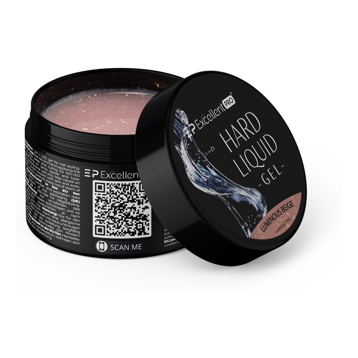 Excellent PRO Hard Liquid Gel Żel budujący luminous beige 15g