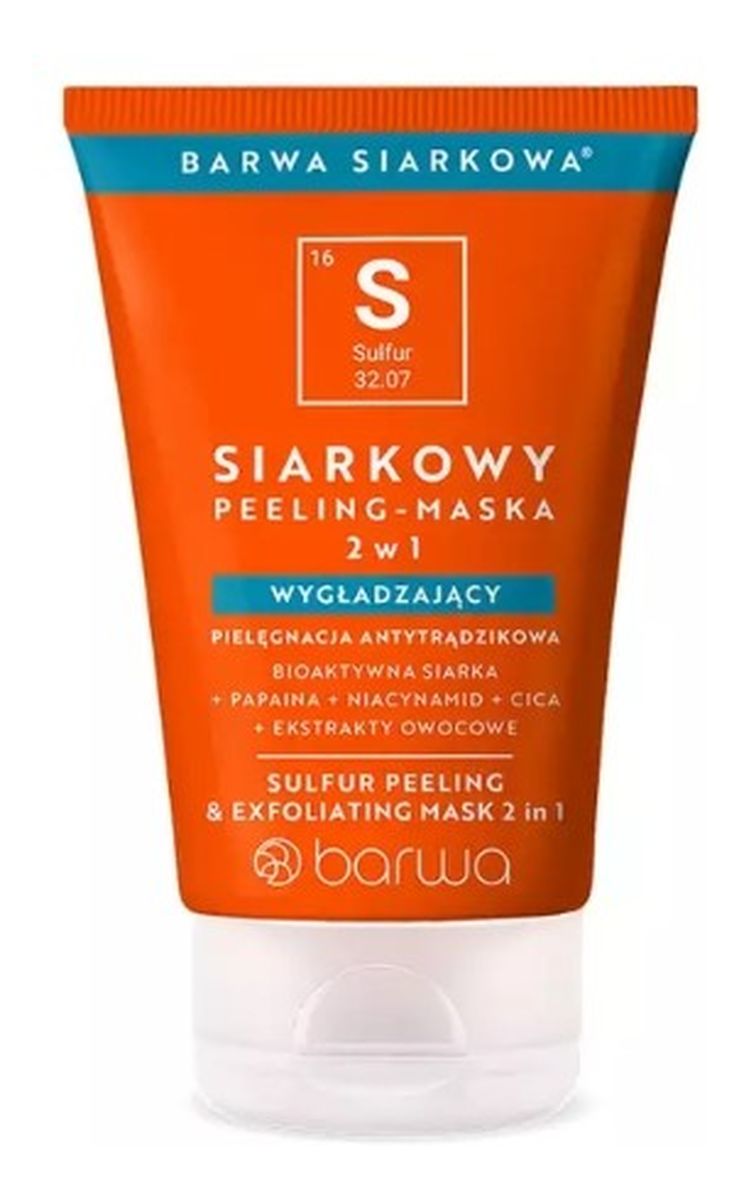 Siarkowy Peeling - Maska Wygładzający 2w1