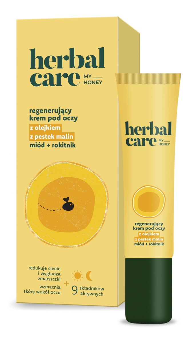 My Honey Regenerujący Krem pod oczy z olejkiem z pestek malin + miód i rokitnik na dzień i noc