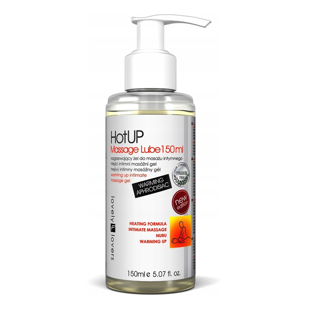 Lovely Lovers HotUp Massage Lube rozgrzewający Żel do masażu intymnego 150ml