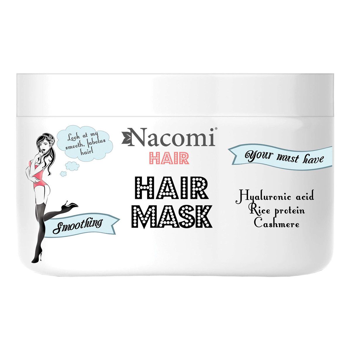 Nacomi wygładzająco-nawilżająca maska do włosów 200ml