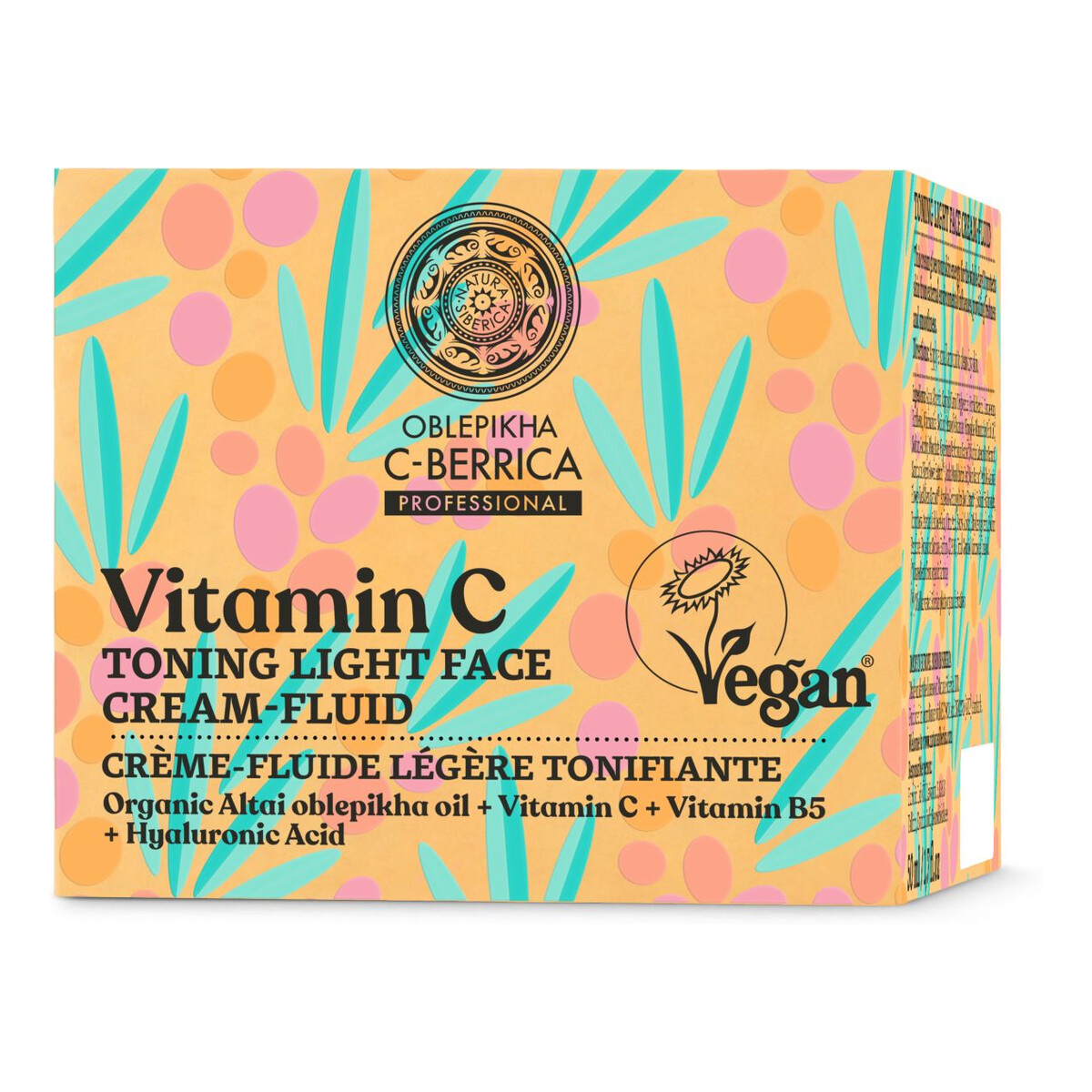 Oblepikha C-Berrica Wegański, tonizujący krem do twarzy z witaminami C i B5 50ml