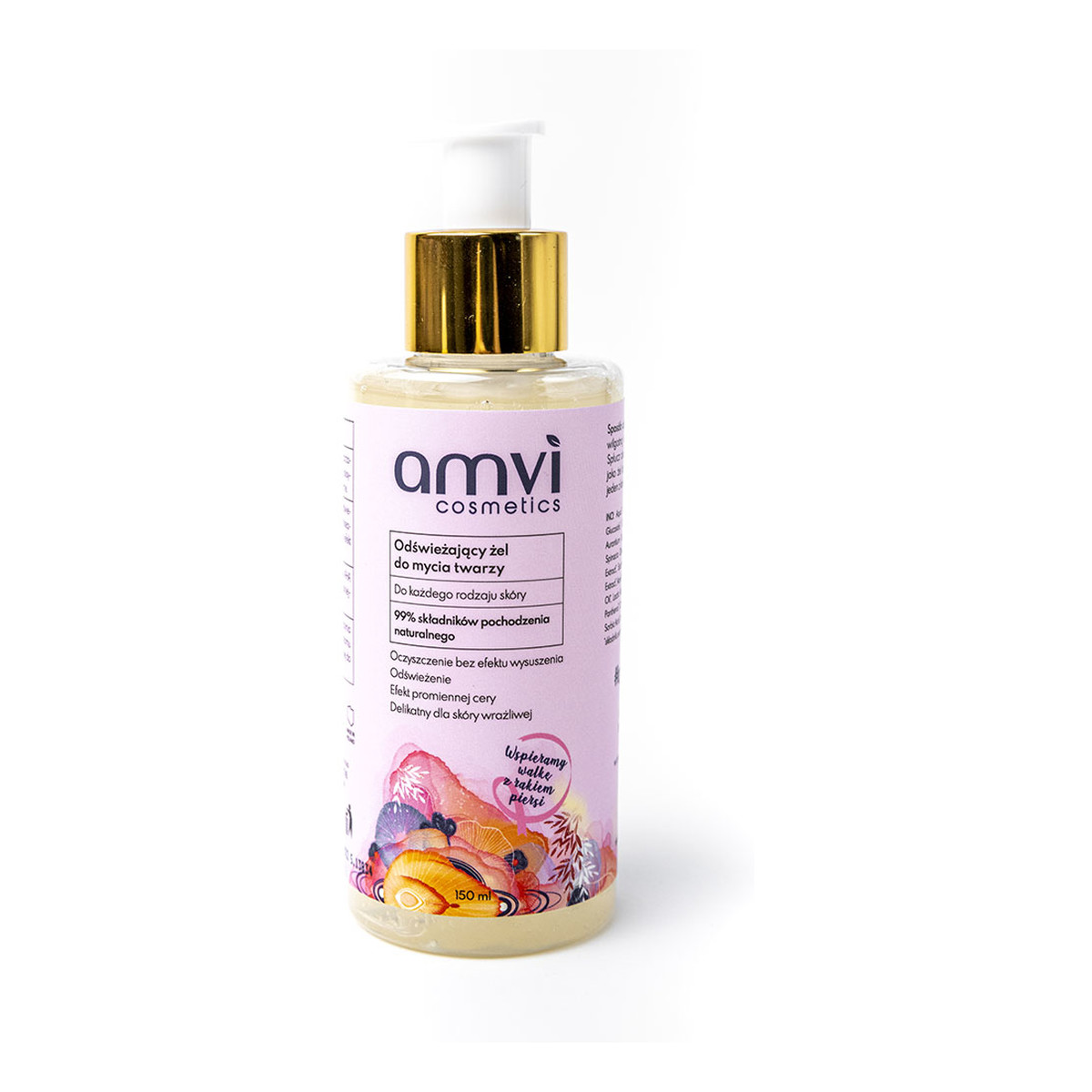 Amvi Cosmetics Odświeżający Żel do mycia twarzy do każdego rodzaju skóry 150ml