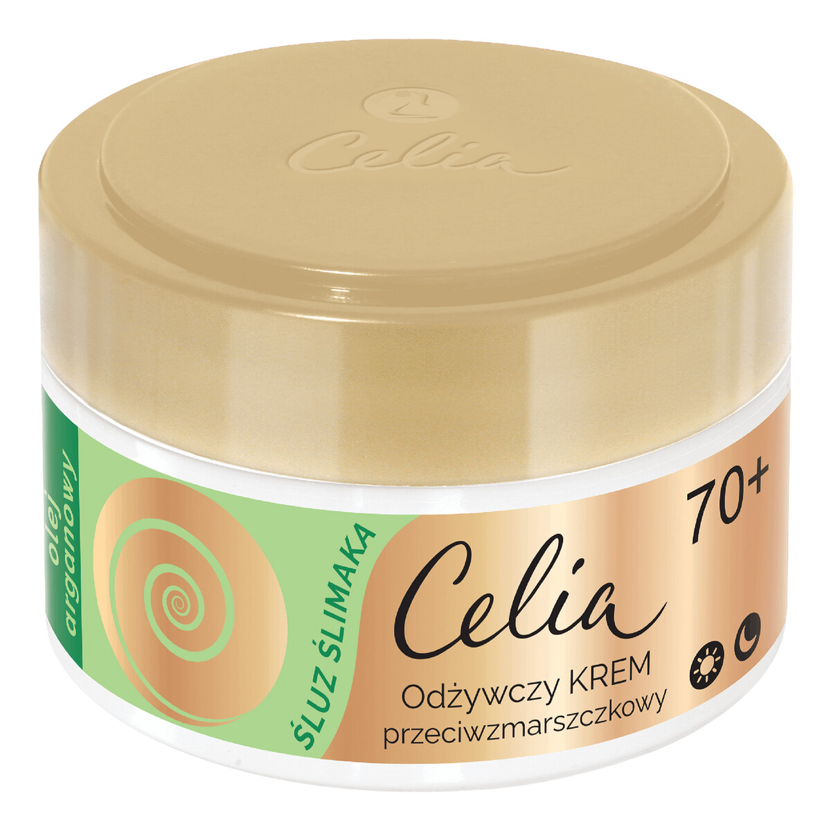 Celia Śluz Ślimaka Odżywczy krem przeciwzmarszczkowy z olejem arganowym 70+