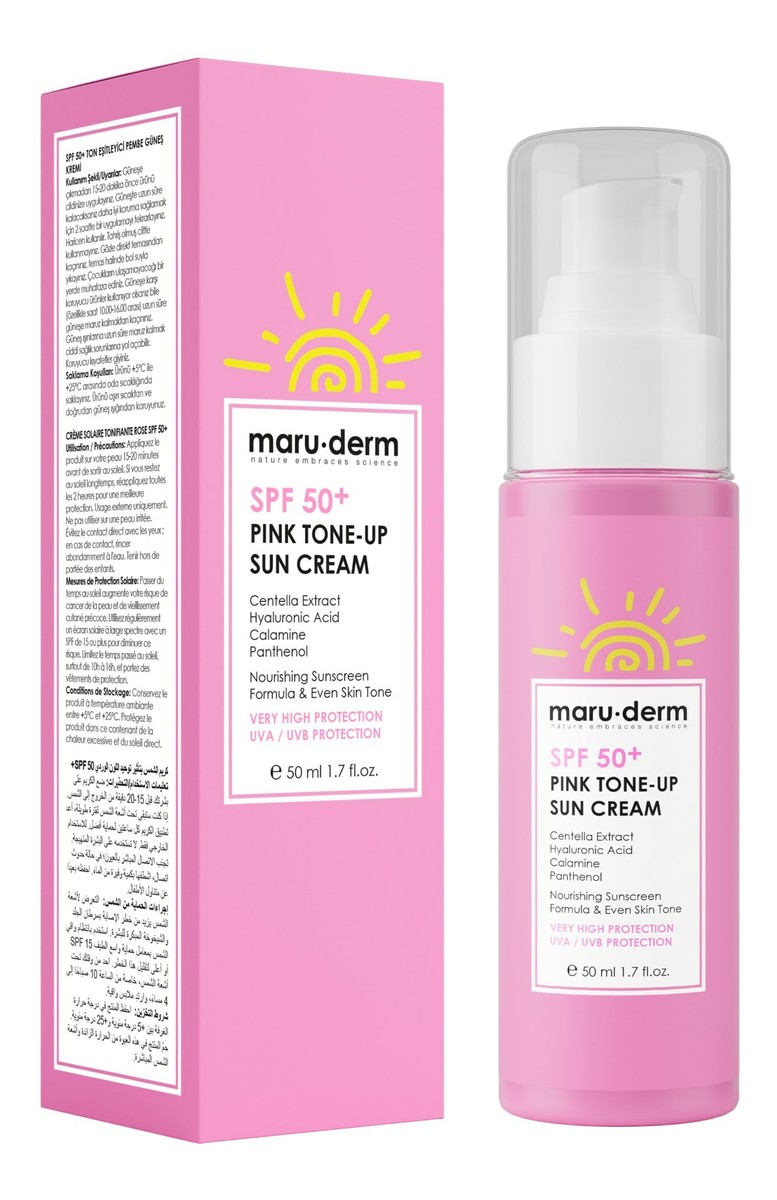 Krem Przeciwsłoneczny z Różowym Odcieniem SPF 50+