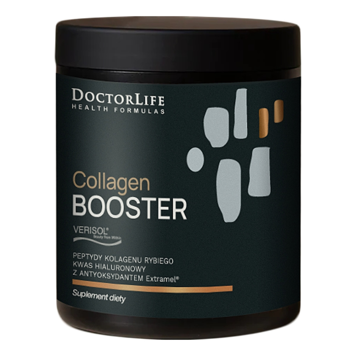 Doctor Life Collagen booster peptydy kolagenu rybiego + kwas hialuronowy suplement diety 165g