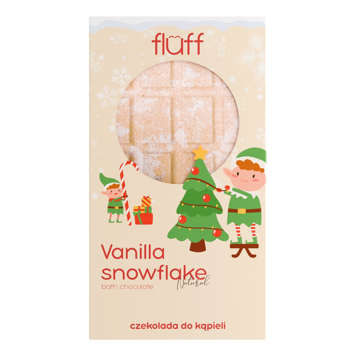 Fluff Czekolada do kąpieli Vanilla Snowflakes 160g