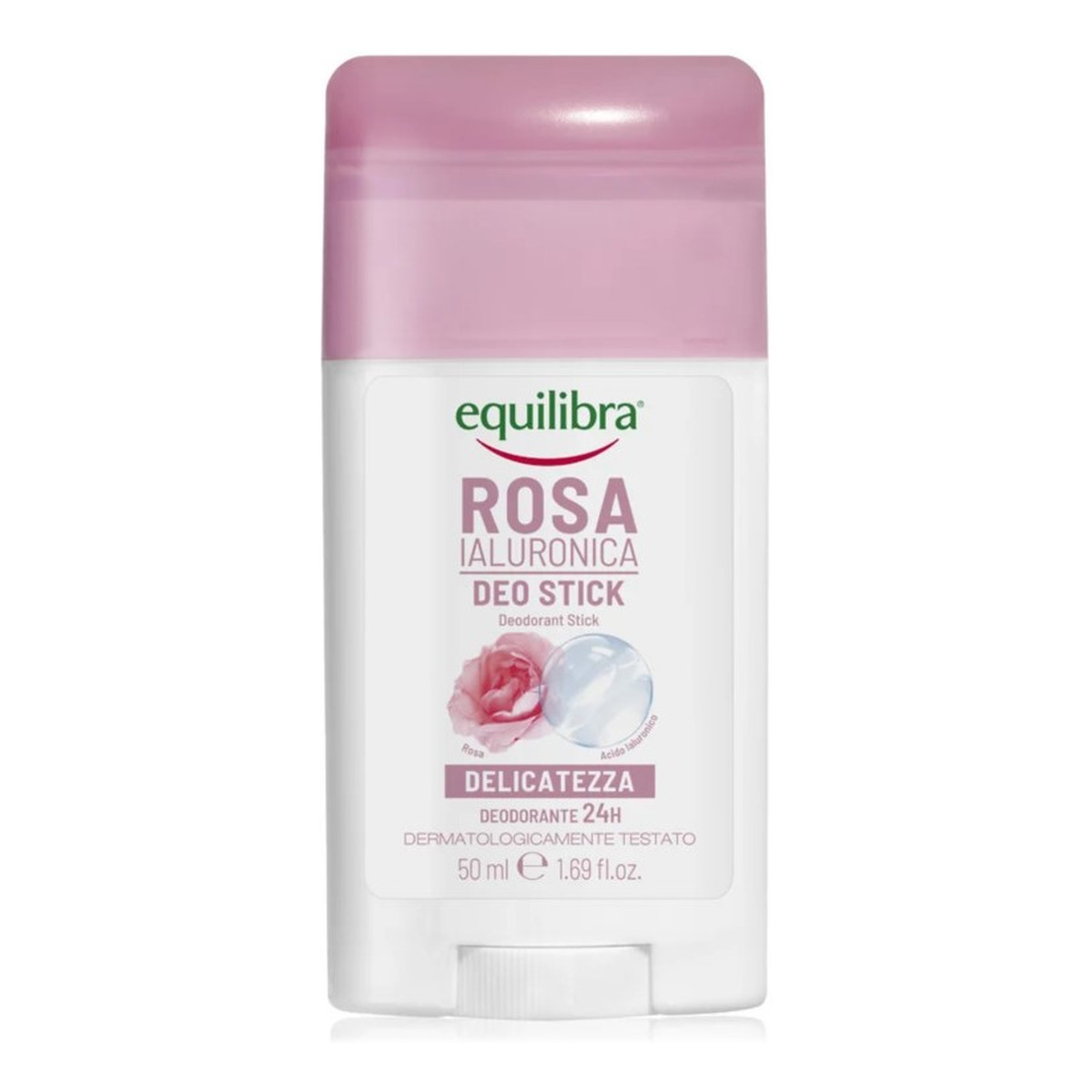 Equilibra Rosa różany Dezodorant w sztyfcie z kwasem hialuronowym 50ml