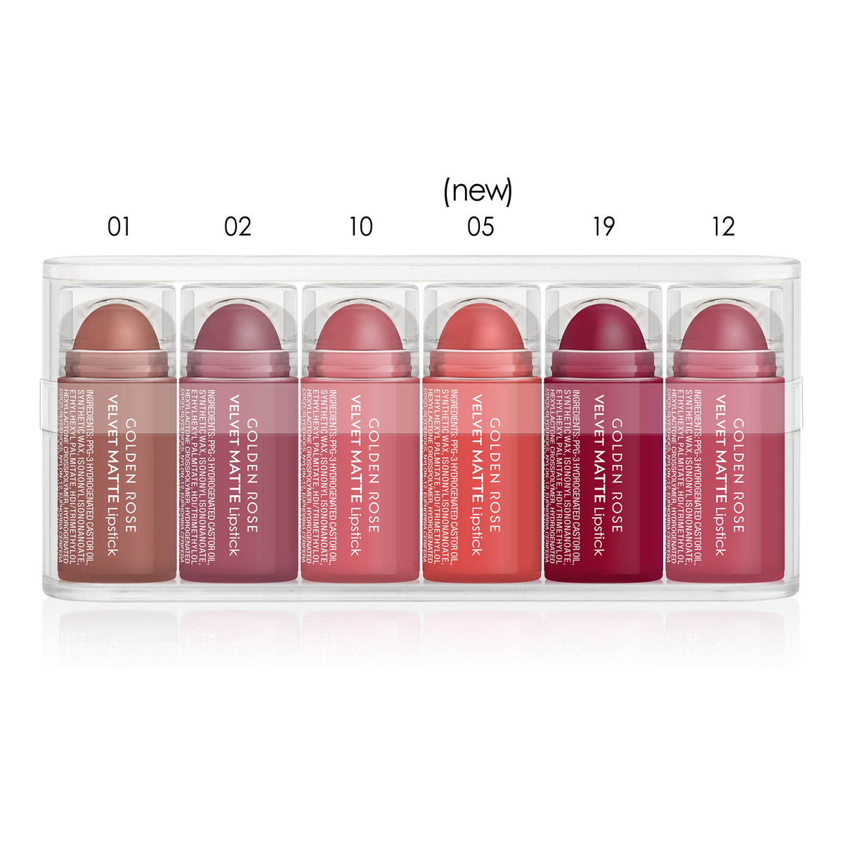 Golden Rose Mini Velvet Matte Zestaw matowych pomadek do ust