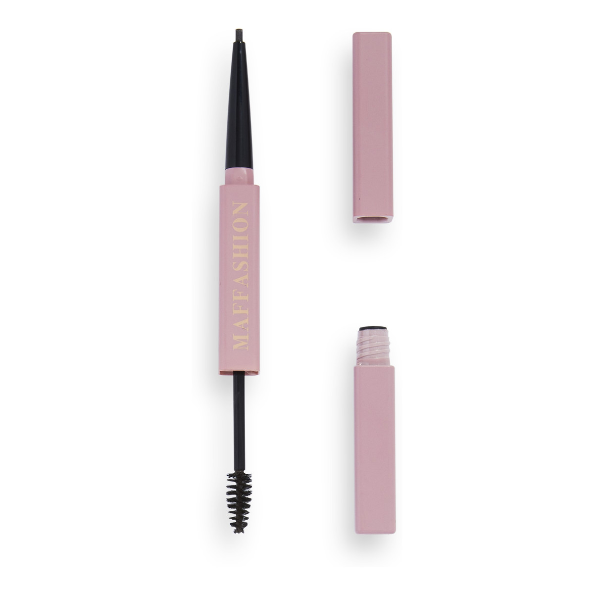 Makeup Revolution Maffashion Kredka z żelem do brwi 2w1 - Dark Brown
