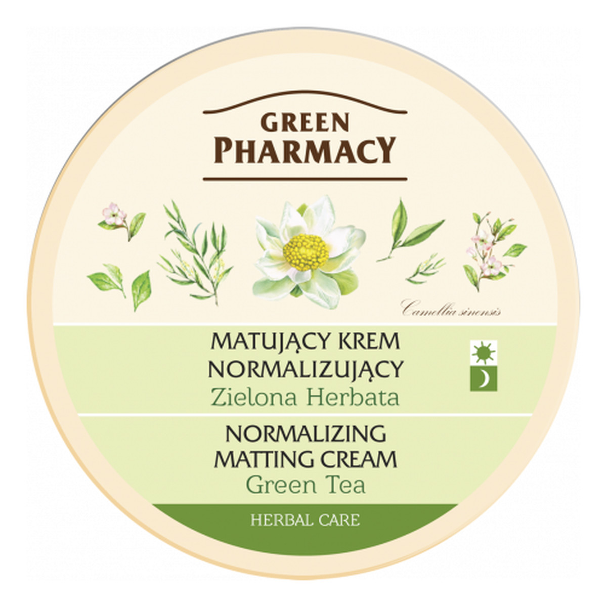 Green Pharmacy Herbal Cosmetics Face Care Matujący Krem Normalizujący Zielona Herbata 150ml