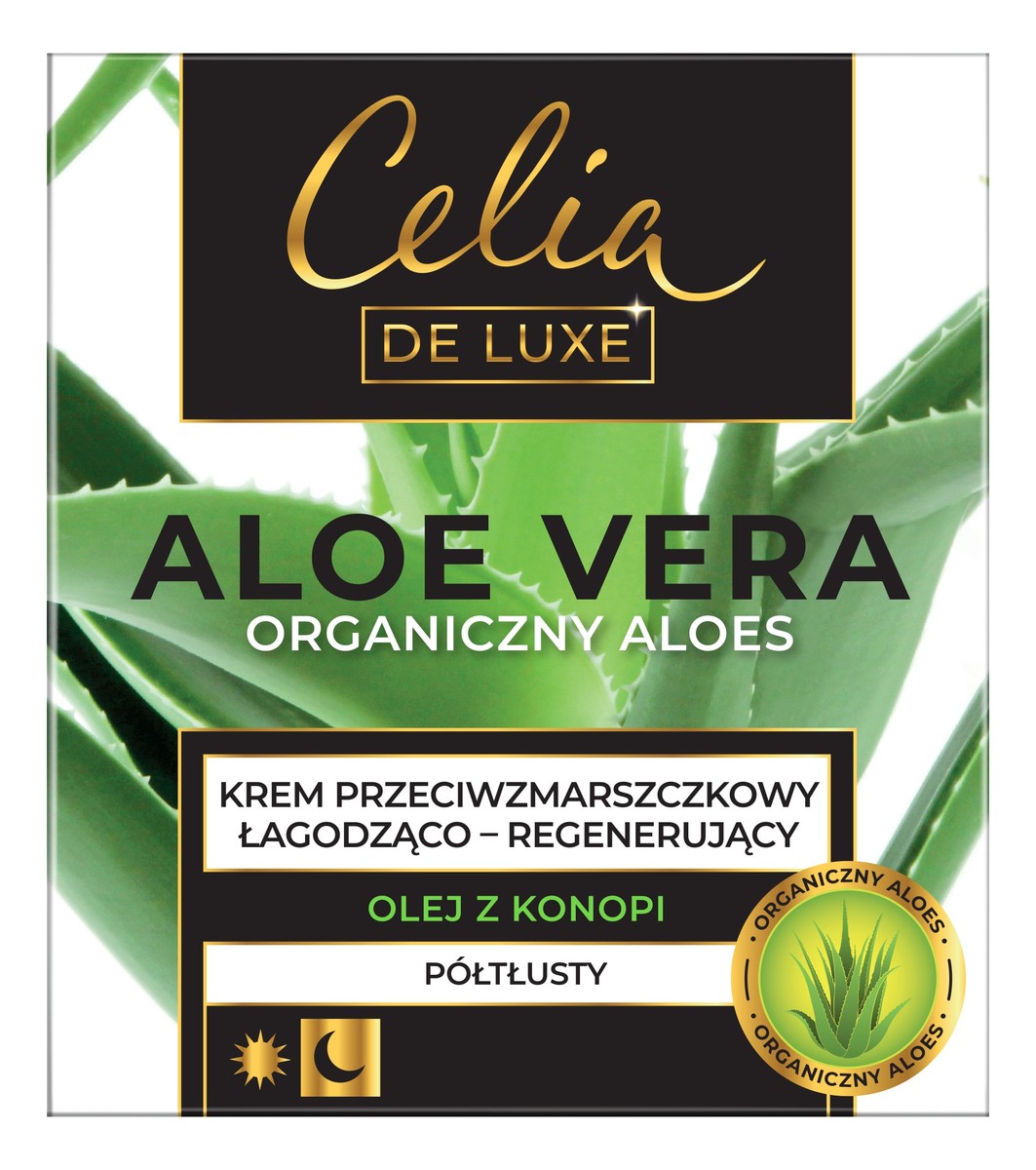 Aloe Vera Krem do twarzy półtłusty łagodząco - regenerujący