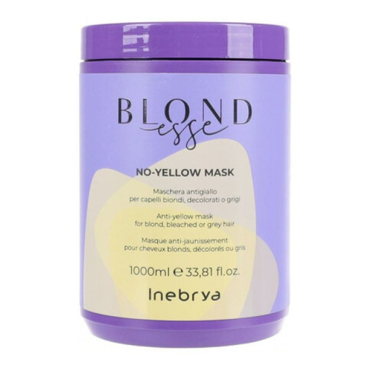 Inebrya Blondesse no-yellow maska do włosów blond rozjaśnianych i siwych 1000ml