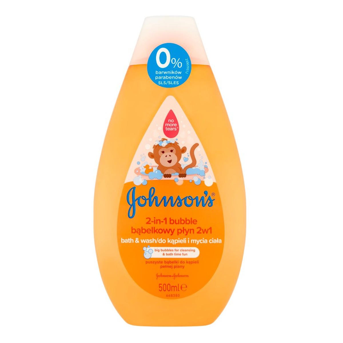 Johnson & Johnson Baby Bubble Bąbelkowy Płyn do kąpieli 2w1 dla dzieci 500ml