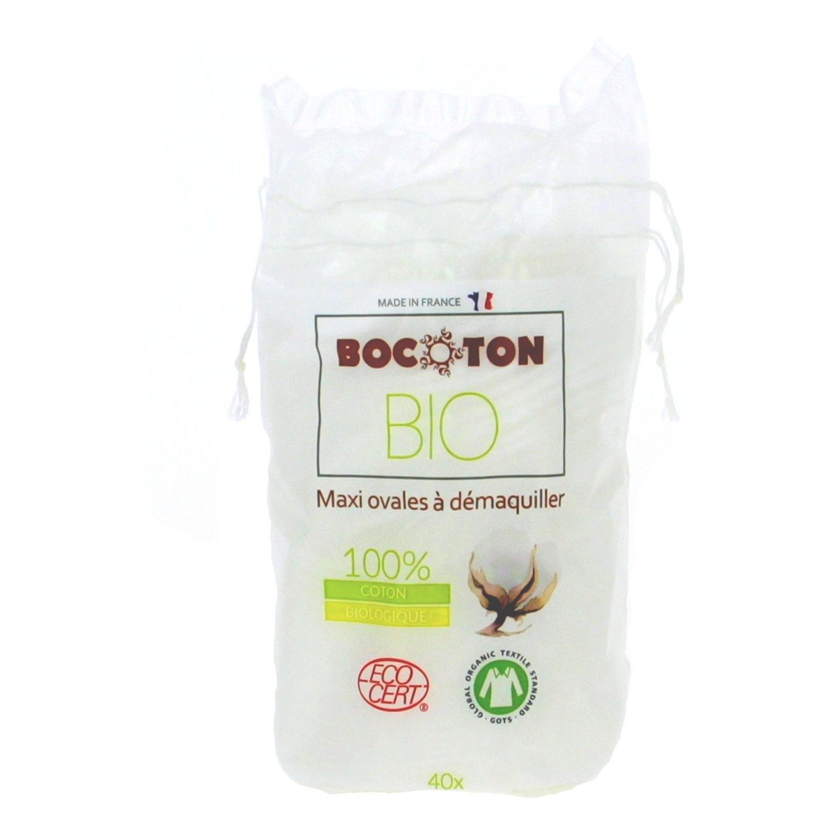 Bocoton Bio Płatki Kosmetyczne Kwadratowe 40szt