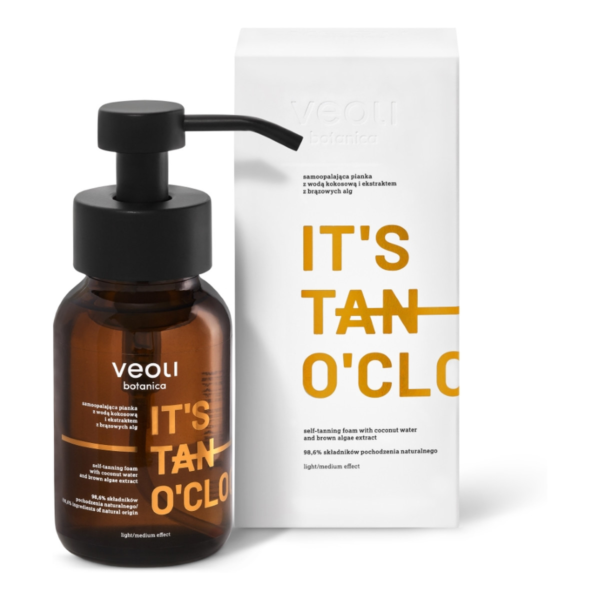 Veoli Botanica It's tan o'clock samoopalająca pianka z wodą kokosową i ekstraktem z brązowych alg 240ml