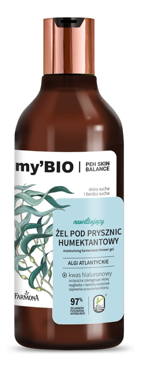Nawilżający Żel pod prysznic humektantowy algi atlantyckie