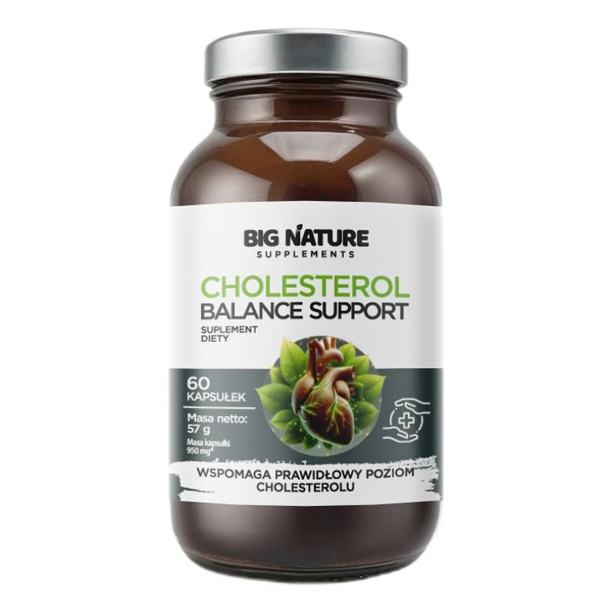 Big Nature Cholesterol balance support suplement diety 60 kapsułek