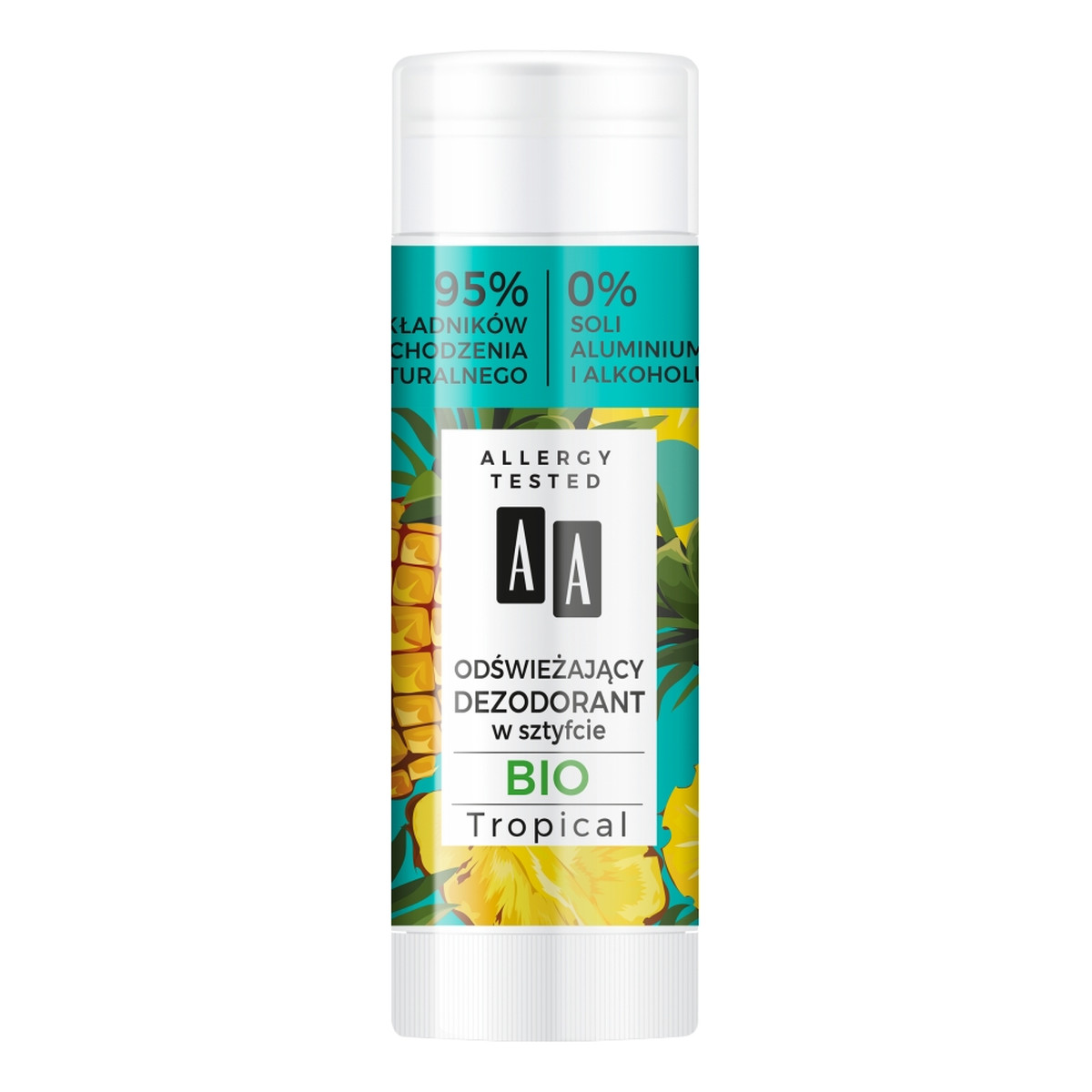 AA Bio Tropical Super Fruits & Deo Stick odświeżający dezodorant w sztyfcie Gio Tropical 25g