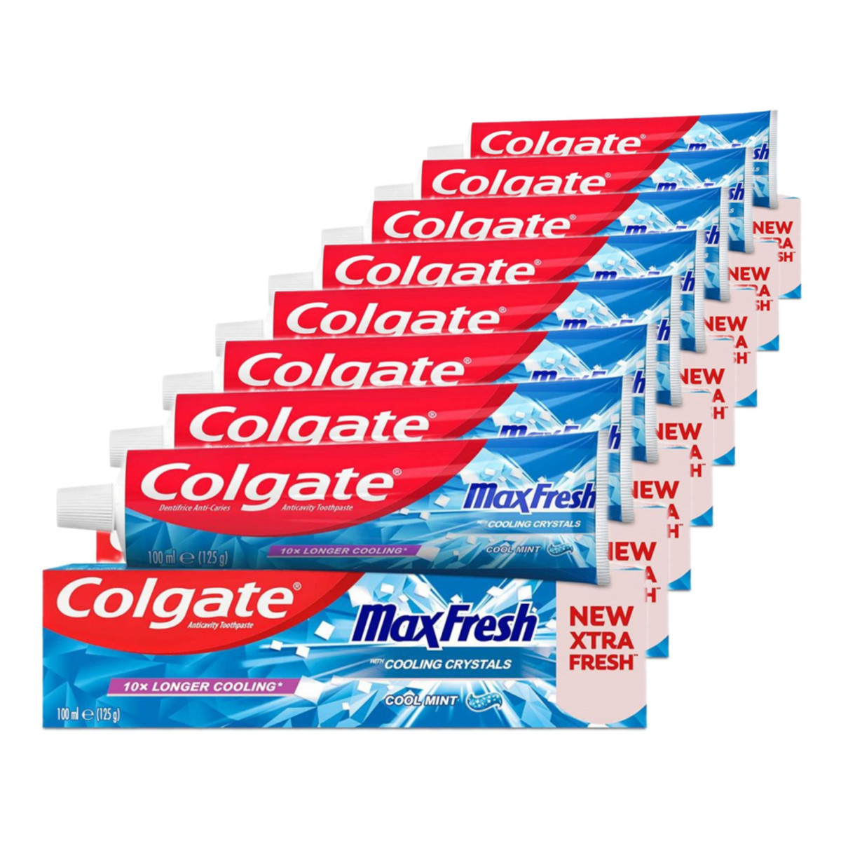 Colgate Max Fresh Cool Mint Miętowa Pasta Do Zębów 8x100ml