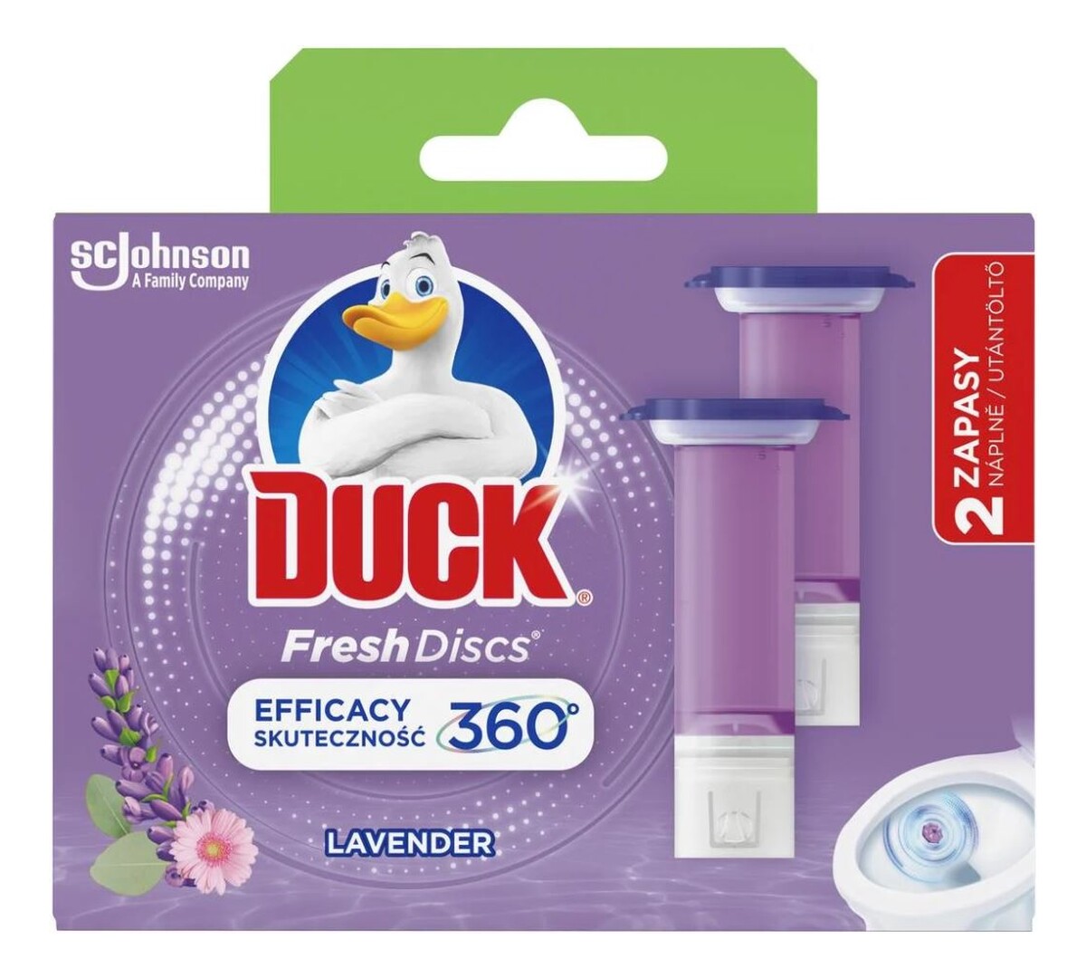 Żelowe krążki zapas Lawenda 2x6szt.