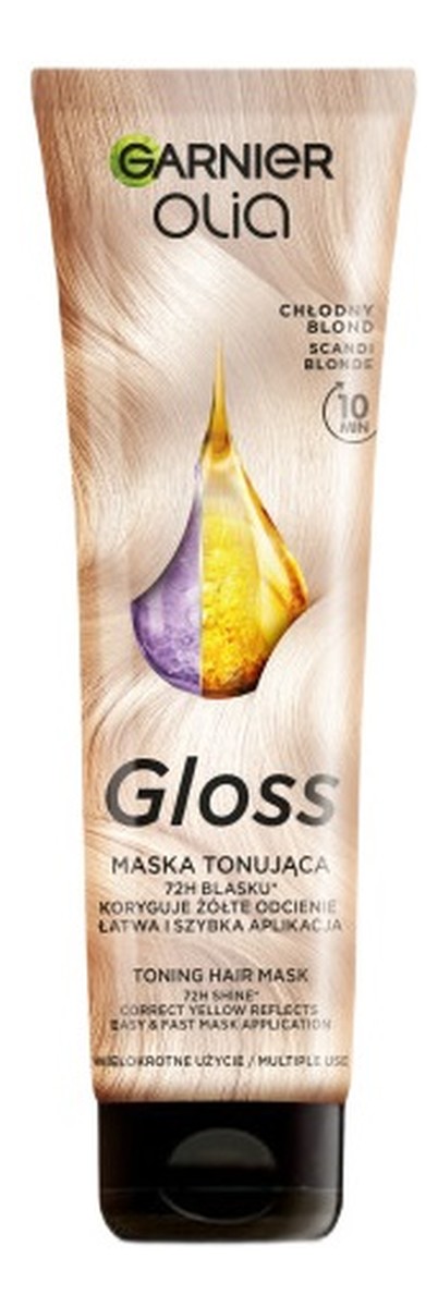 Gloss maska koloryzująca-toner do włosów Chłodny Blond