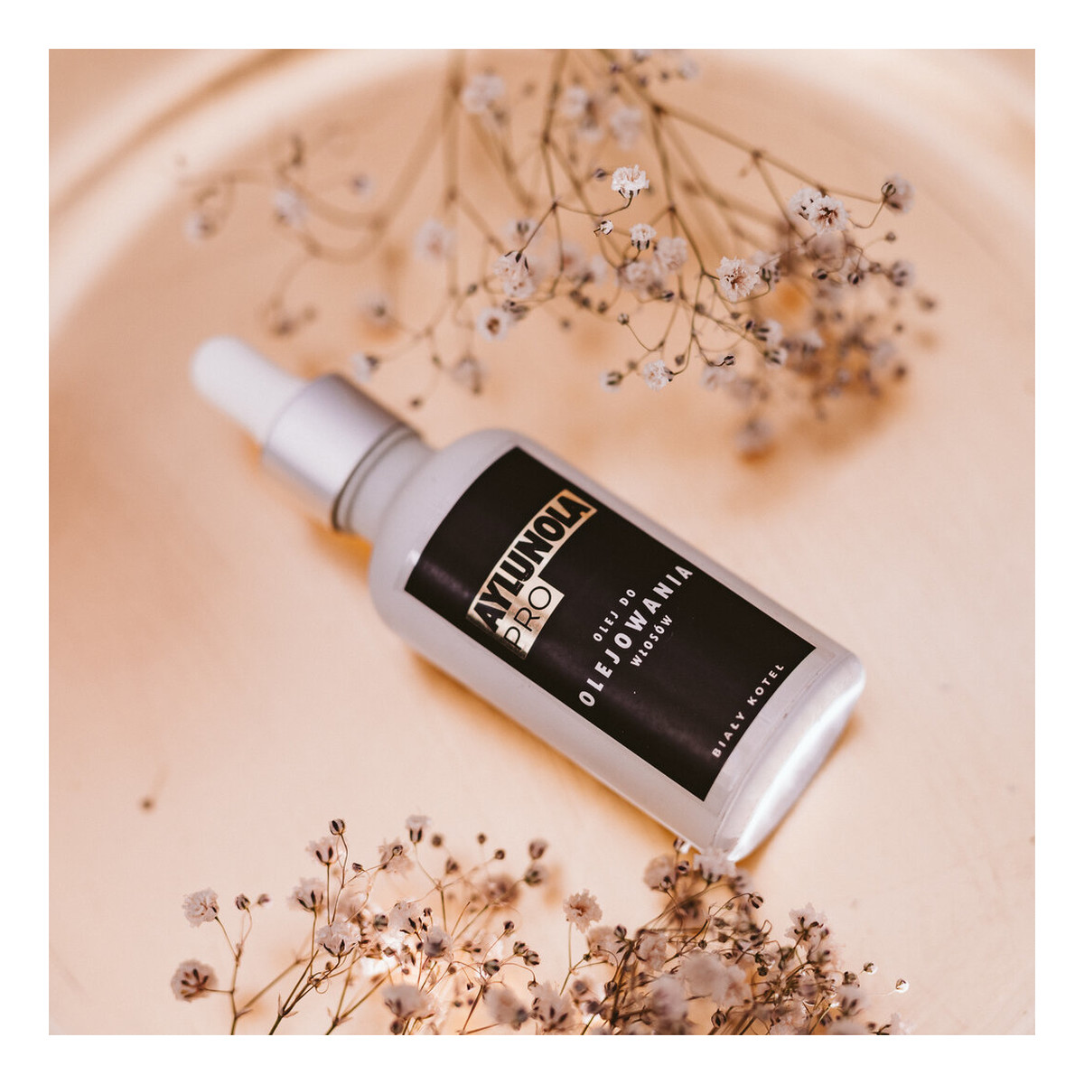 Biały Koteł Aylunola Pro Olej Do Olejowania Włosów 50ml