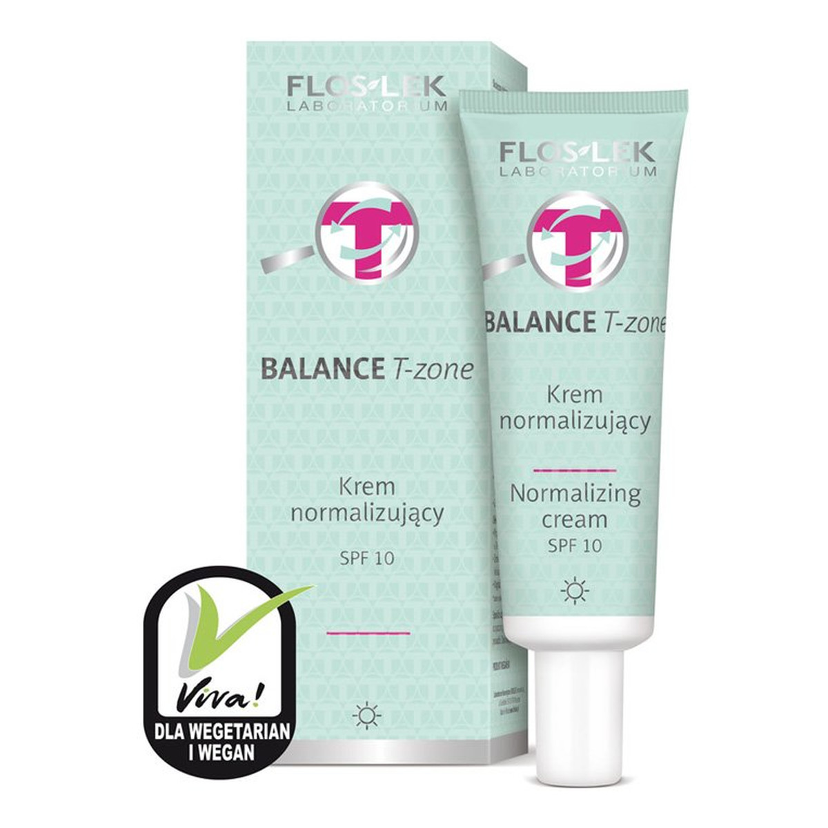 FlosLek Balance T-Zone Krem na DZIEŃ normalizujący SPF10 skóra mieszana tłusta 50ml