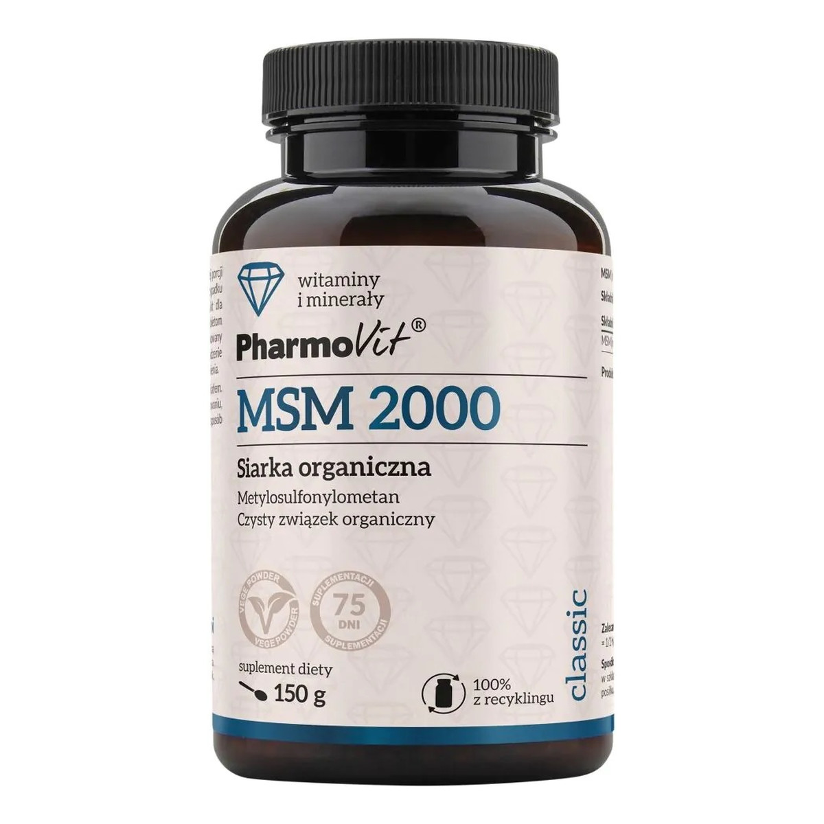 Pharmovit MSM 2000 Siarka Organiczna suplement diety 150 g