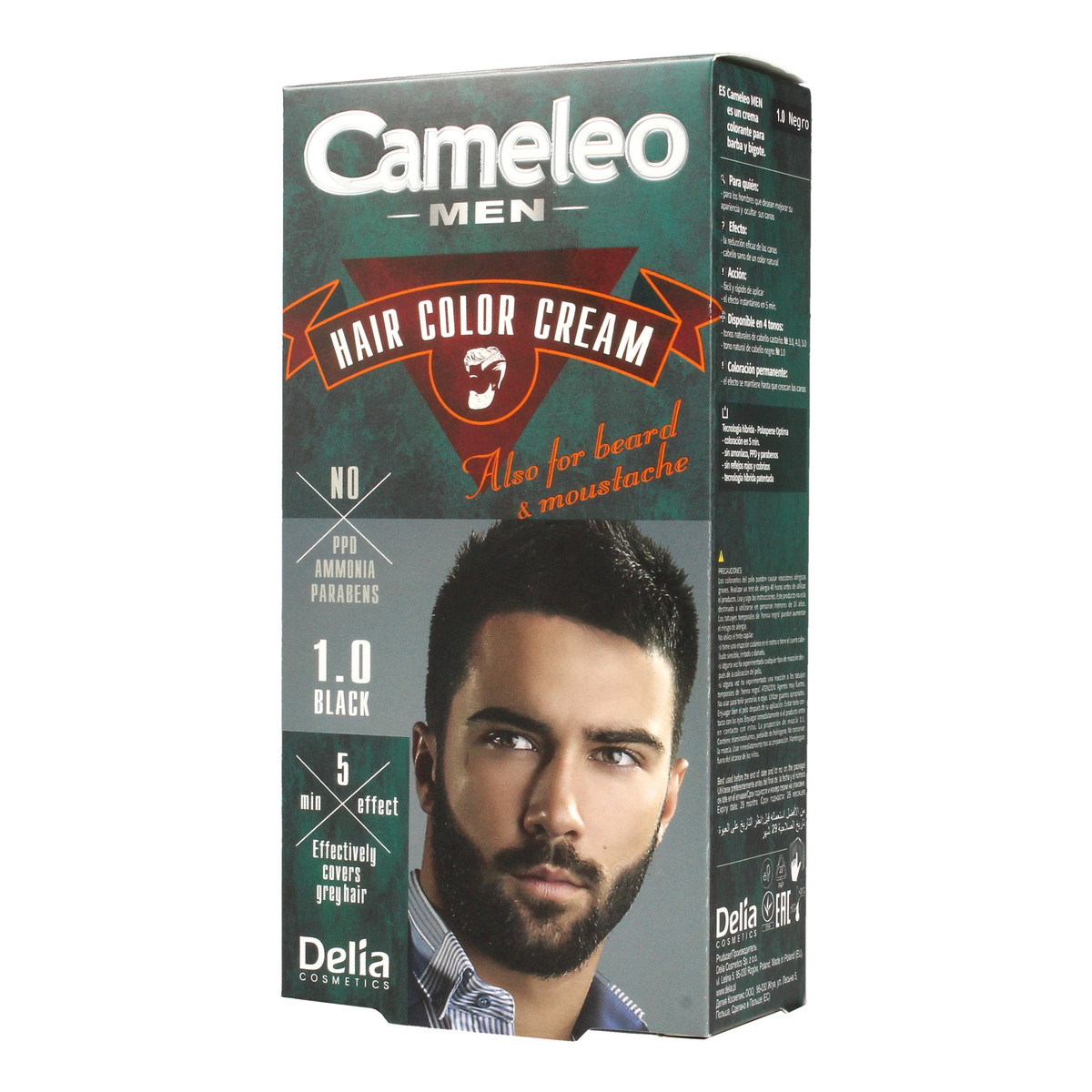 Cameleo Men Krem koloryzujący do włosów brody i wąsów 30ml