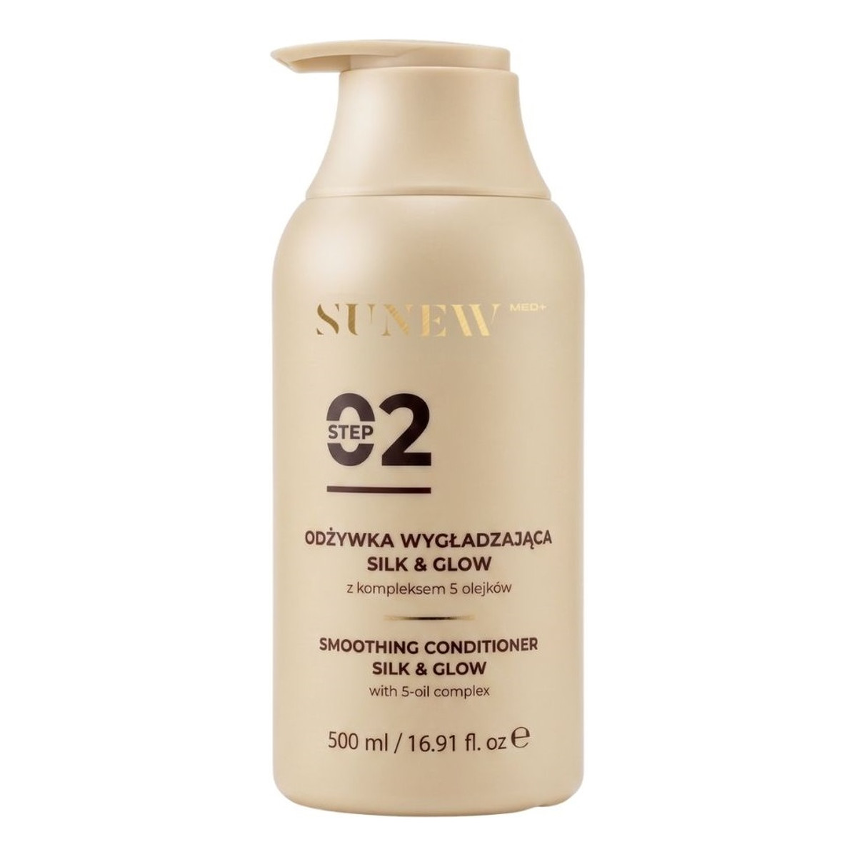 SunewMed+ Silk & Glow odżywka wygładzająca z kompleksem 5 olejków 500ml