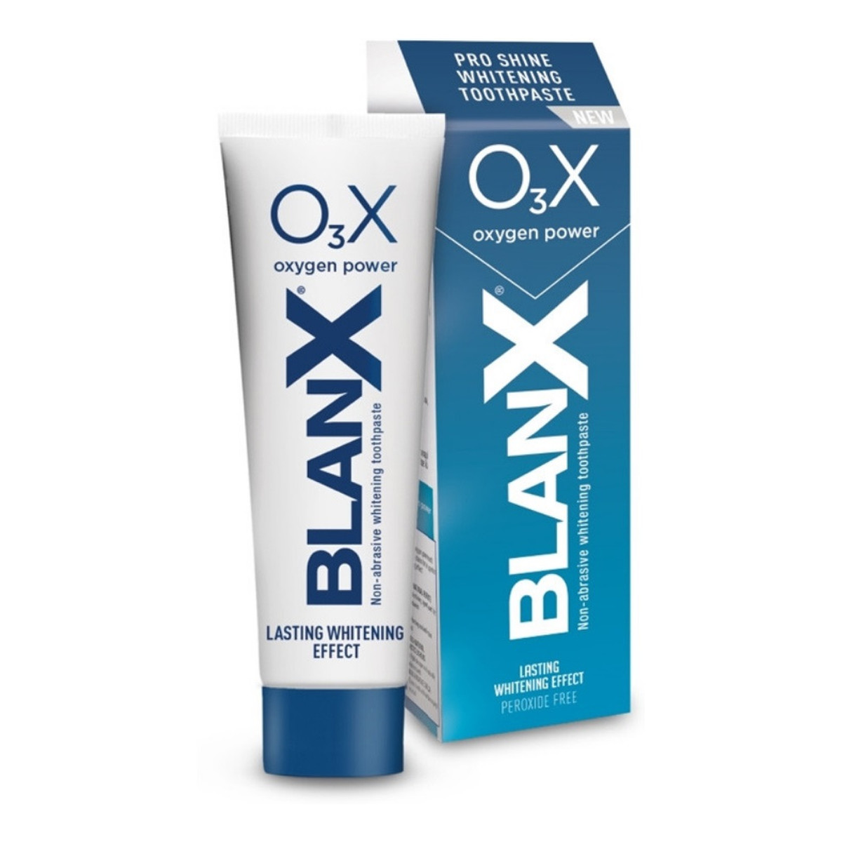 BlanX O3x pro shine whitening toothpaste wybielająca pasta do zębów z aktywnym tlenem 75ml