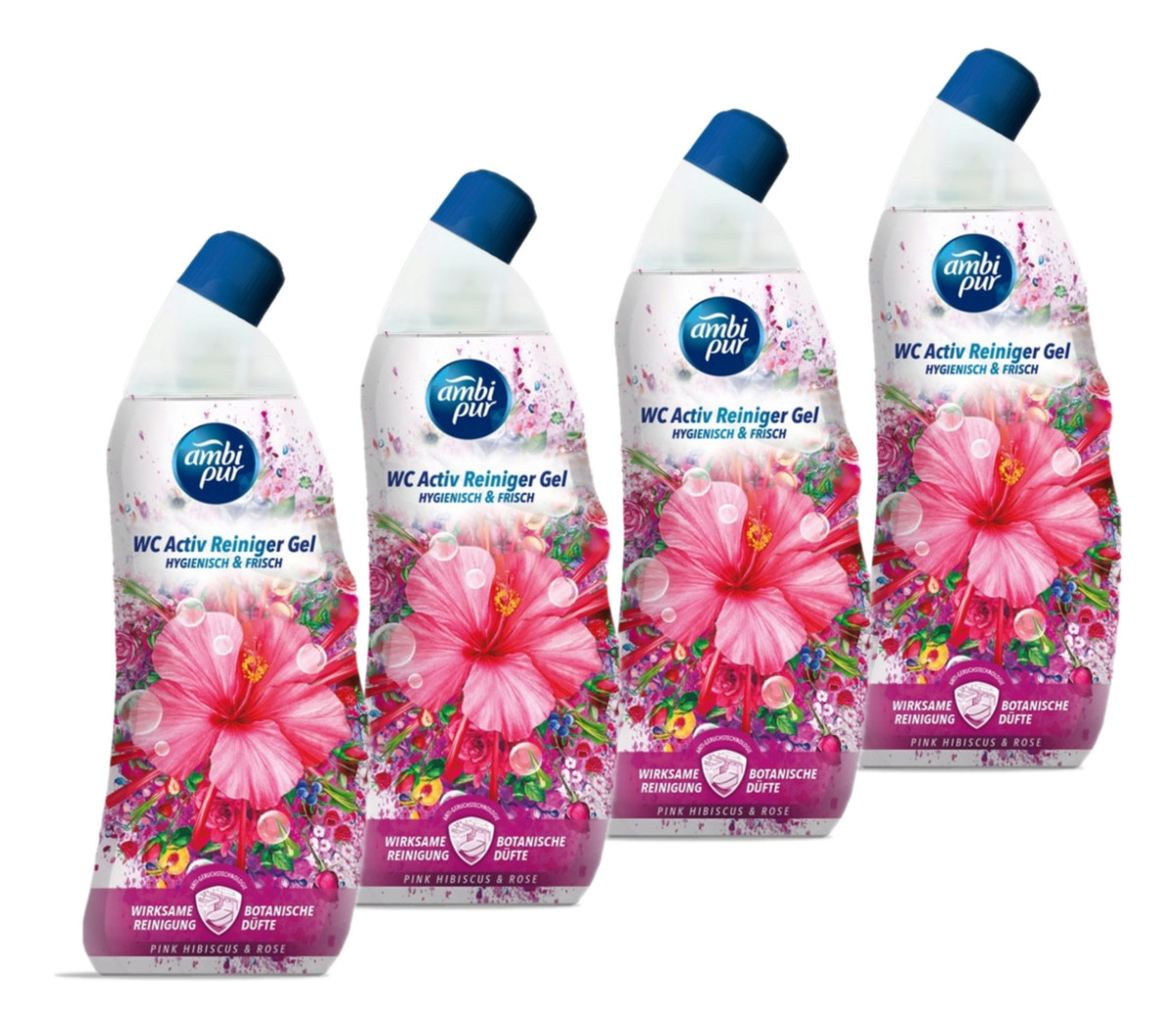 Żel do WC Pink Hibiscus & Rose 4x750ml