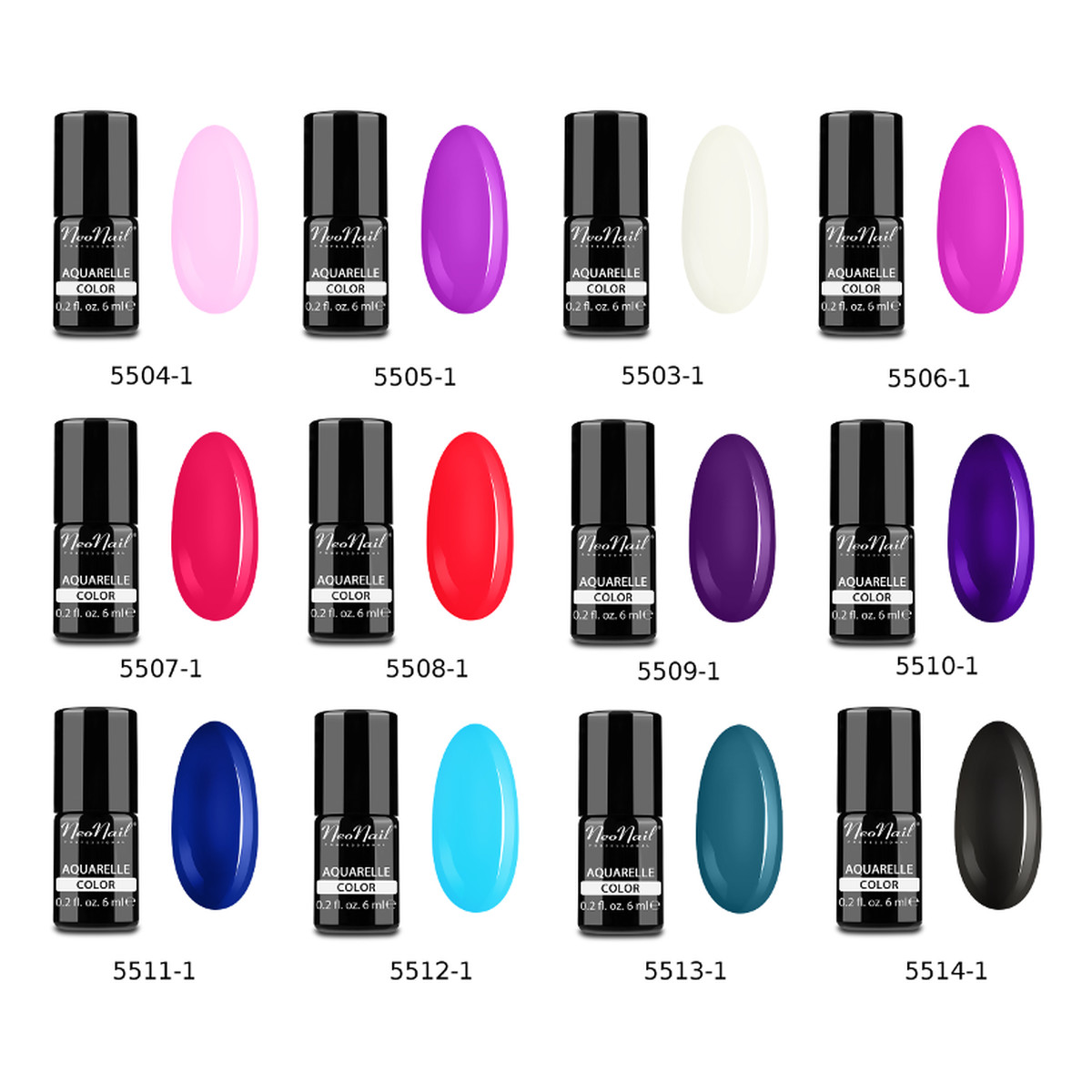 NeoNail Aquarelle Lakier Hybrydowy 6ml