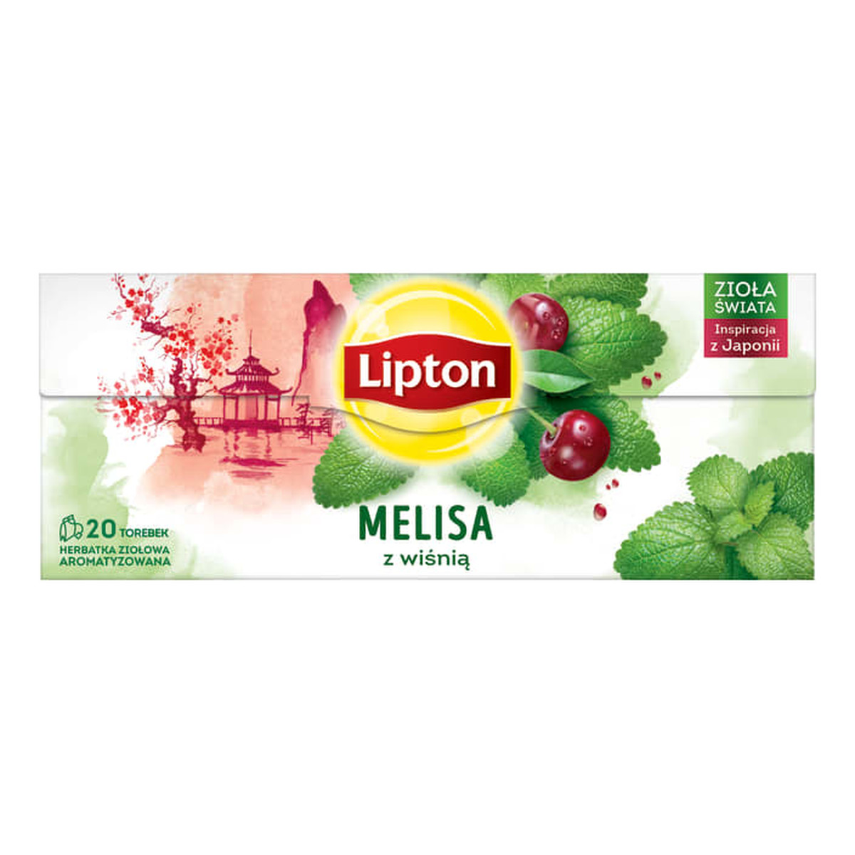 Lipton Herbata ziołowa Melisa z Wiśnią 20 torebek 26g