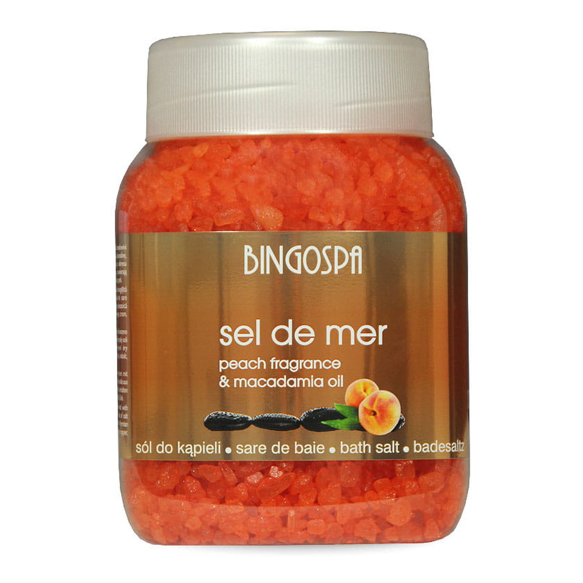 BINGOSPA Sól do kąpieli Sel De Mer Brzoskwinia 1350g