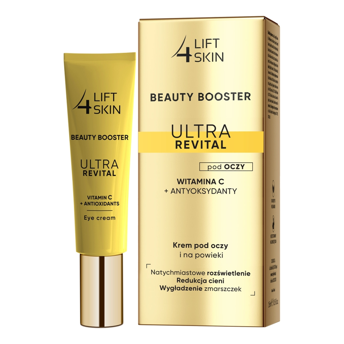Lift 4 Skin Beauty Booster Ultra Revital Witamina C + Antyoksydanty Krem pod oczy i na powieki 15ml
