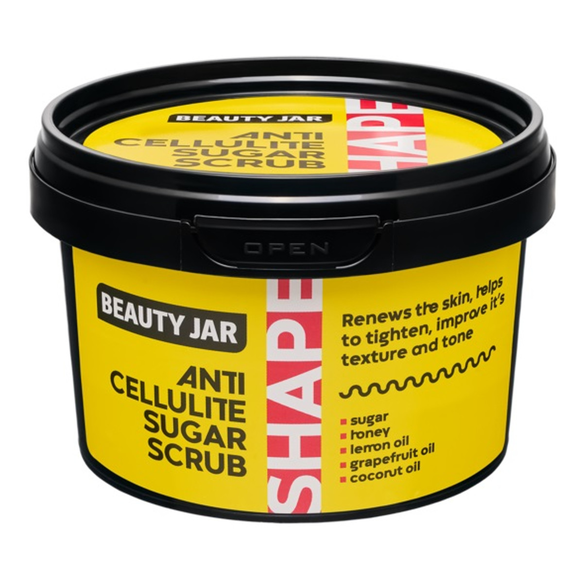 Beauty Jar Anti-cellulite sugar scrub cukrowy peeling antycellulitowy do ciała 250g