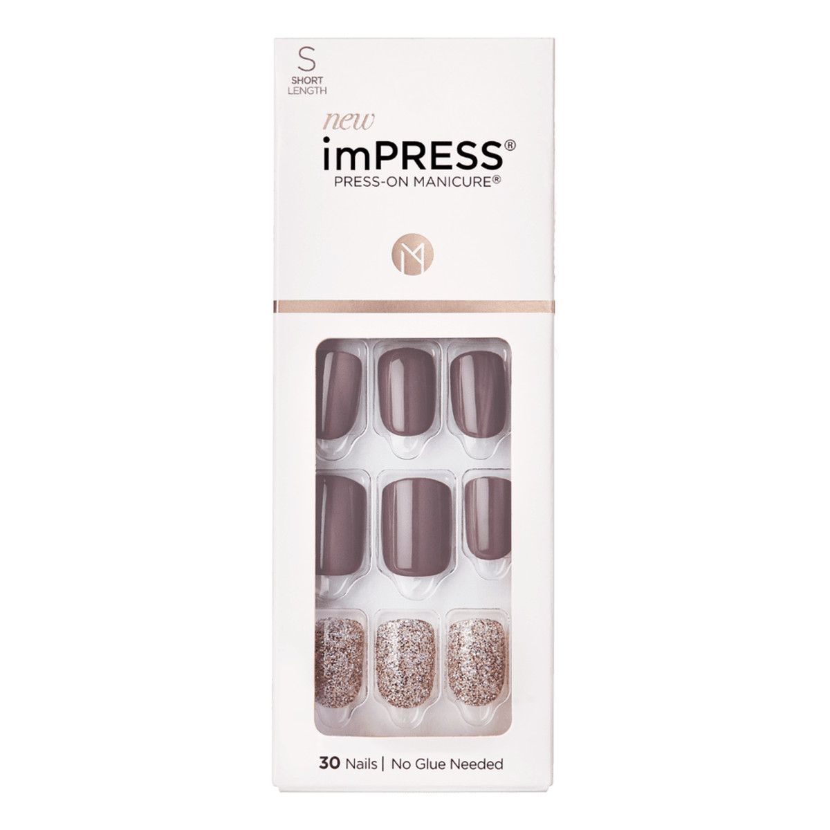 Kiss imPress Sztuczne Paznokcie samoprzylepne - KIM011 (rozmiar S) 30szt.