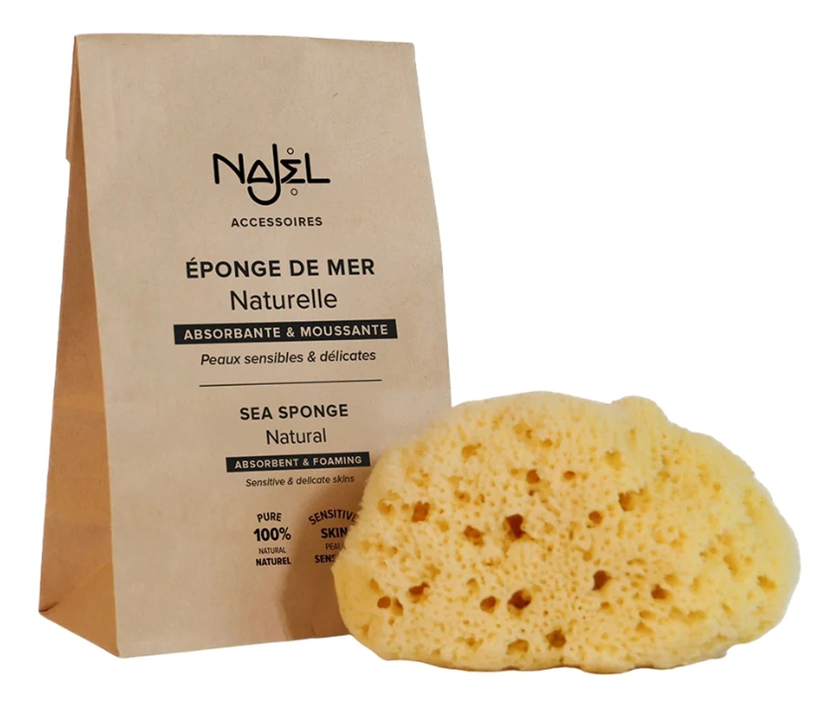 Organiczna gąbka z Morza Śródziemnego 9-10cm