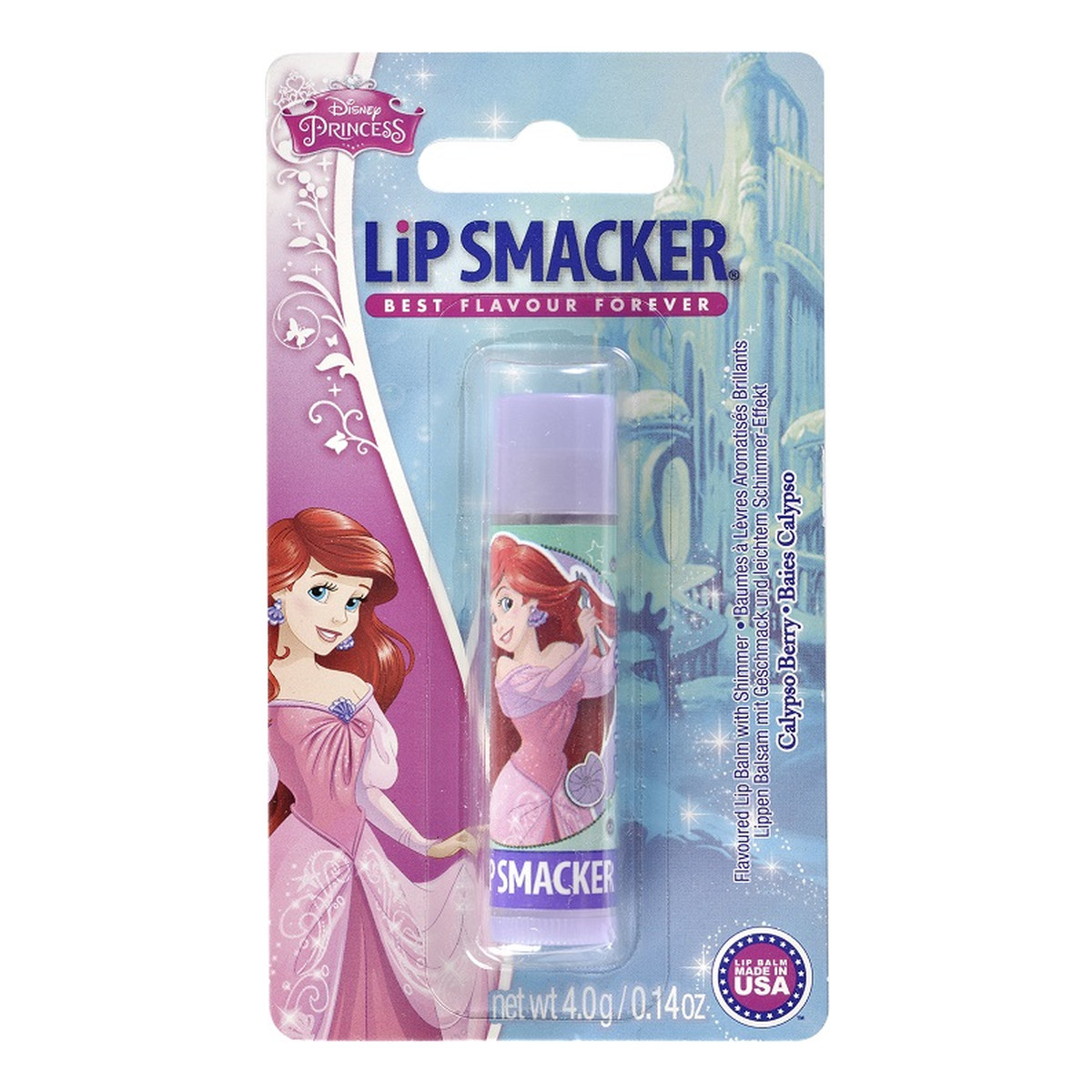 Lip Smacker Disney Princess Ariel Lip Balm Balsam do ust calypso berry 4g