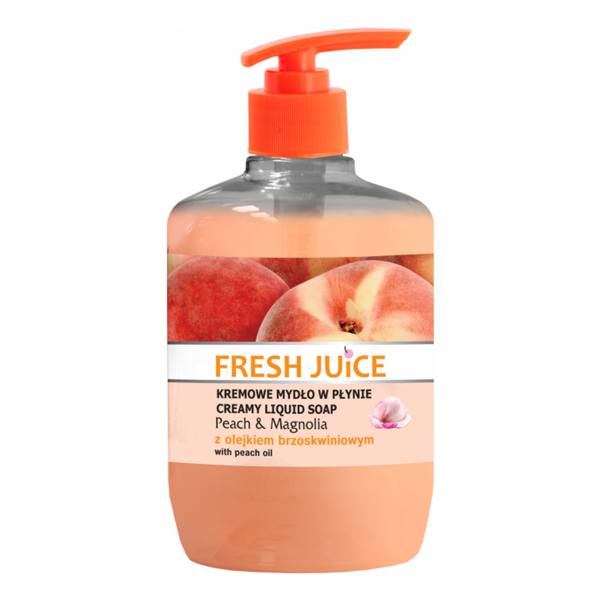 Fresh Juice Peach & Magnolia Kremowe Mydło W Płynie O Zapachu Brzoskwini I Magnolii 460ml