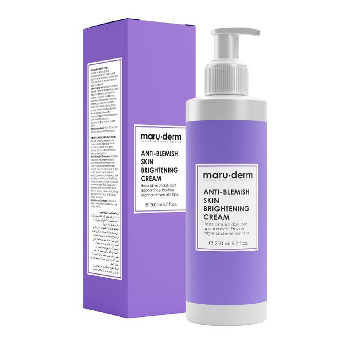 Maru-Derm Krem ​​do twarzy rozjaśniający i wyrównujący koloryt skóry 200ml