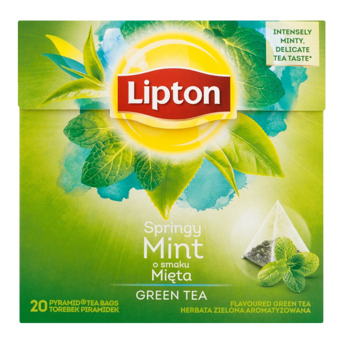 Lipton Green Tea zielona herbata Mięta 20 torebek 32g